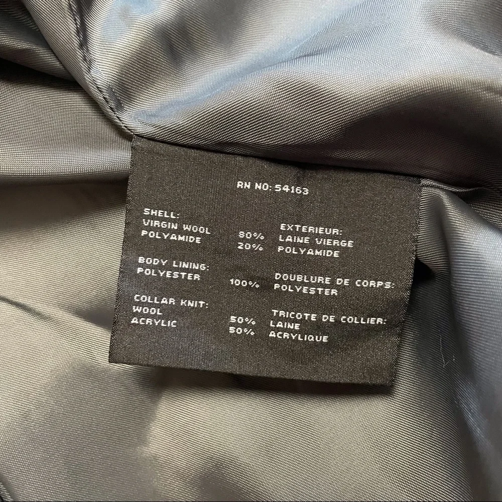 Andrew Marc Wool Coat Jacket Grey Color Knit Cuffs Size 6 - Picture 7 of 15